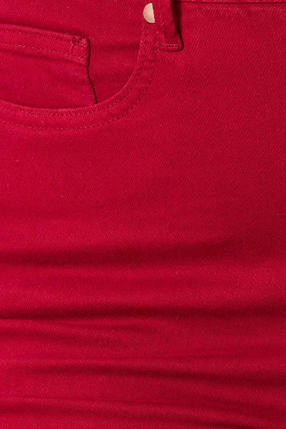 Judy Blue High Waist Tummy Control Red Skinny Jeans