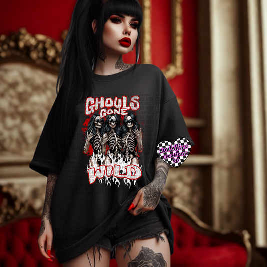 Ghouls Gone Wild Tee or Sweater Edgy Gothic Alternative Skeleton Vibes