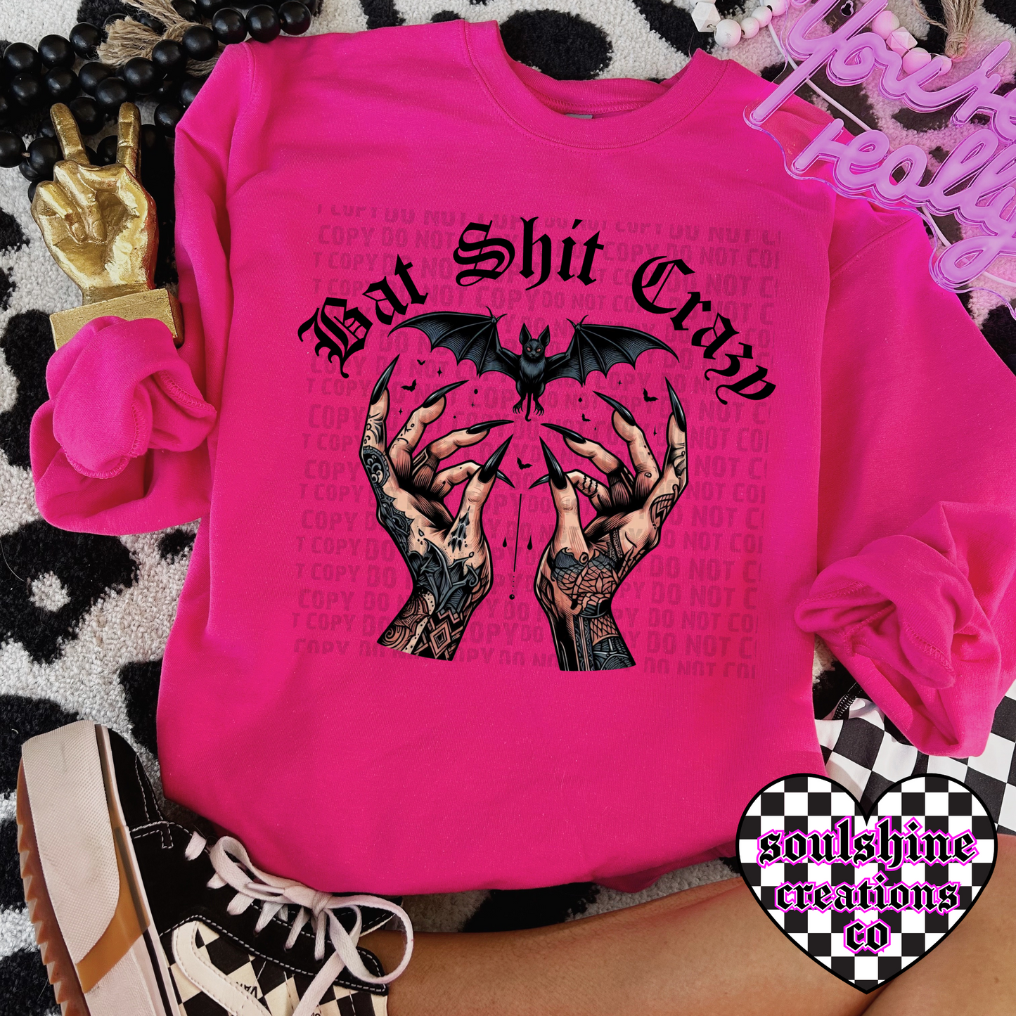 Bat Shit Crazy Tee or Sweater