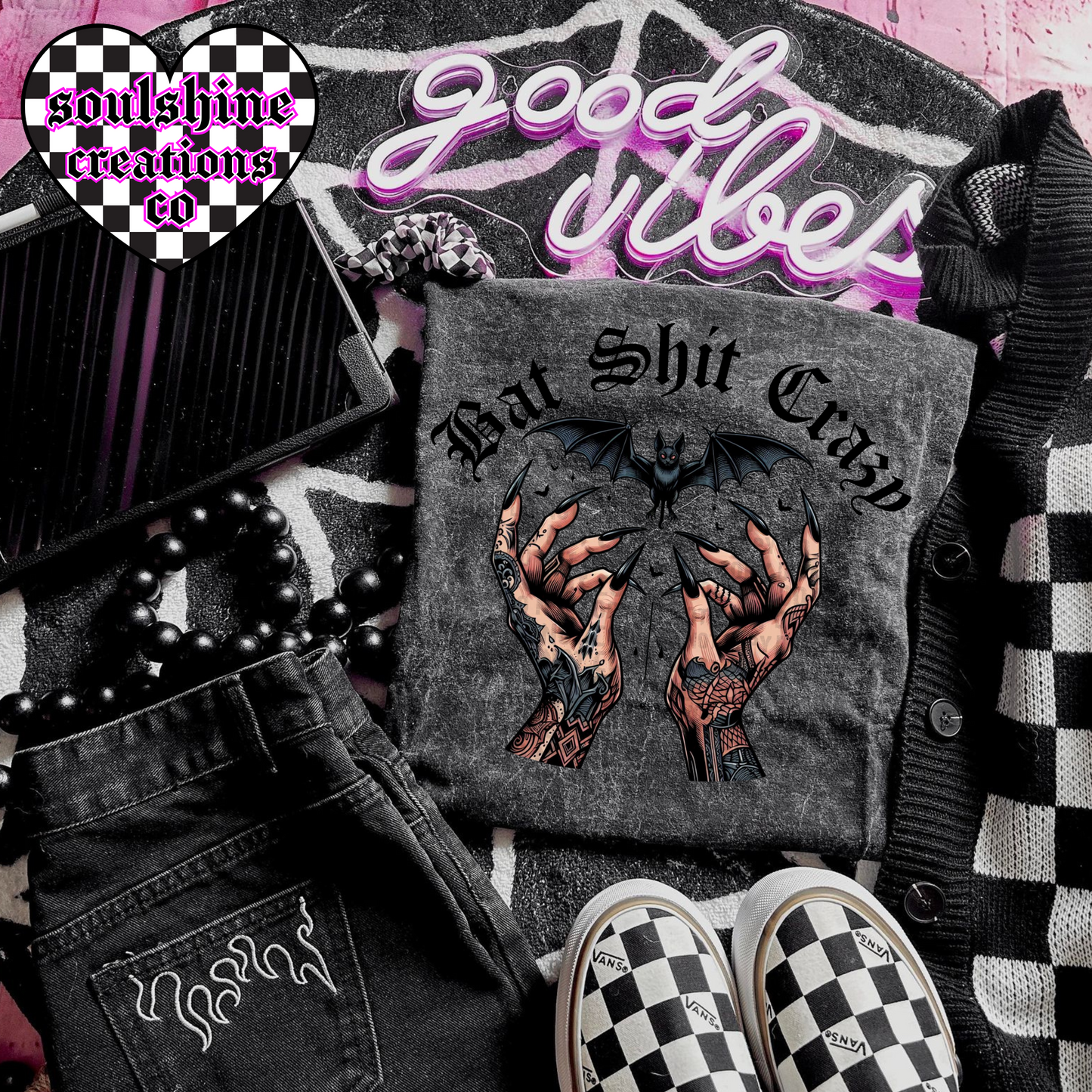 Bat Shit Crazy Tee or Sweater