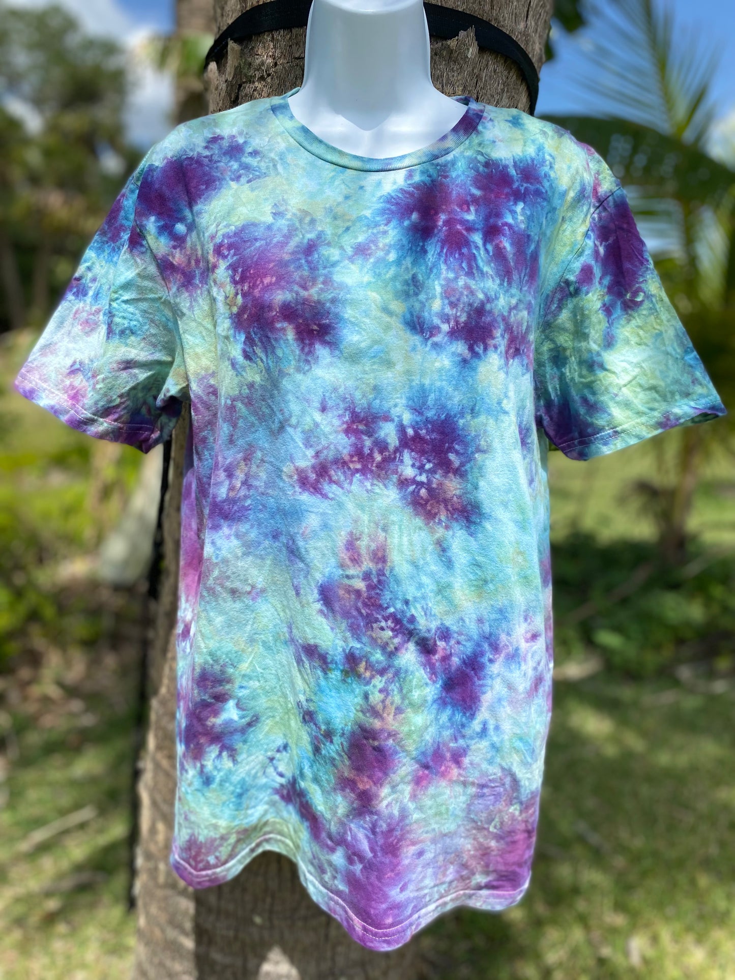 cosmic bloom ice tie dye t-shirt