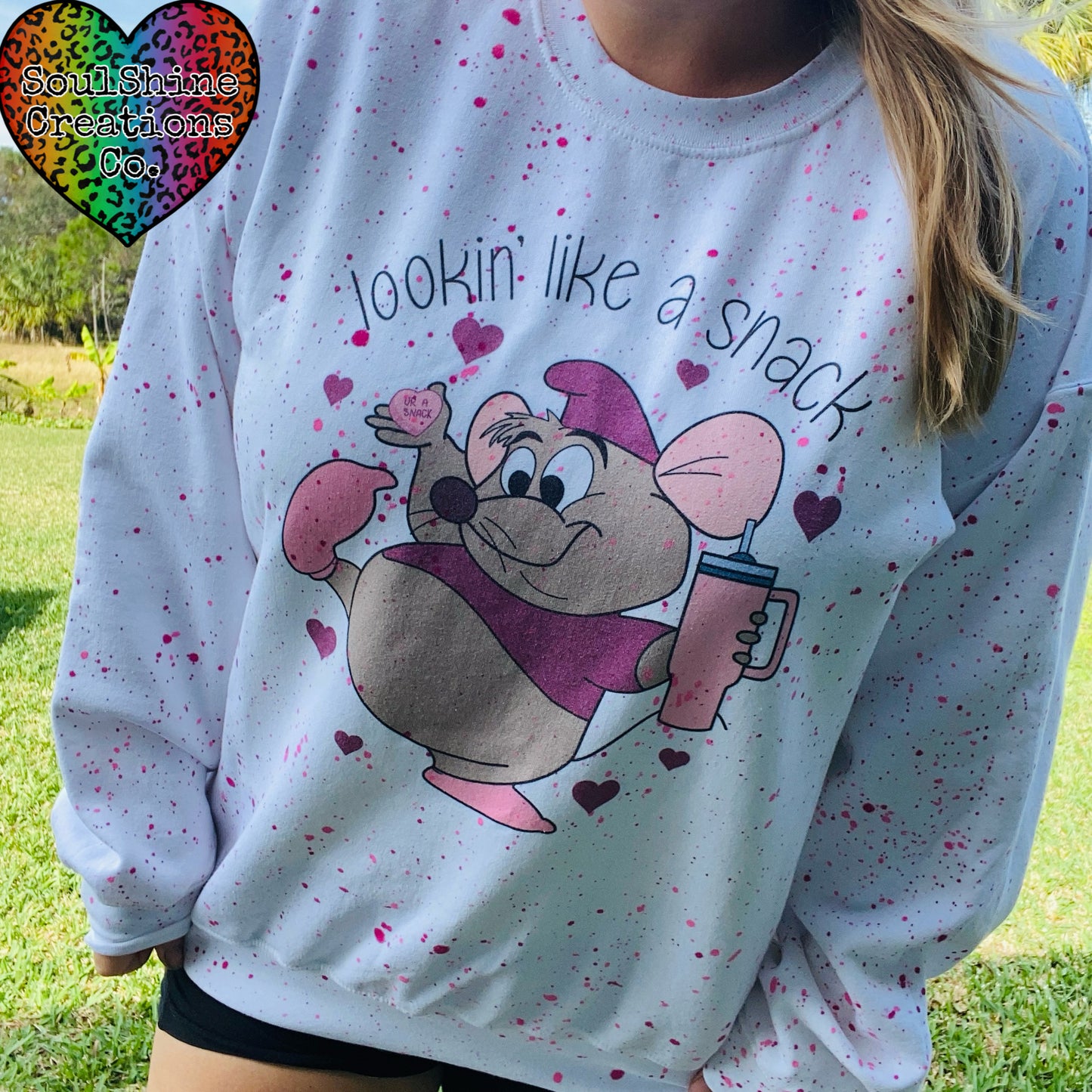 Lookin Like a Snack Splatter Sweater