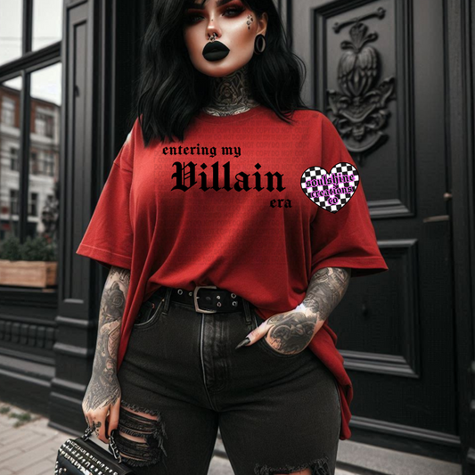 Entering My Villain Era Tee or Sweater-Edgy Alternative Bookish Gothic Vibes