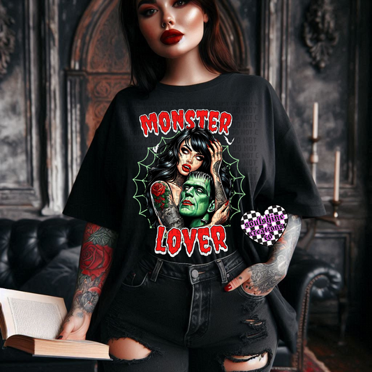 Monster Lover Tee or Sweater- Bookish Edgy Gothic Alternative Vibes
