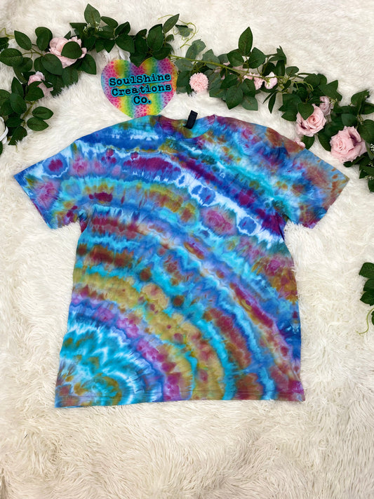 Cosmic Summer Geode Ripple Ice Tie Dye Shirt