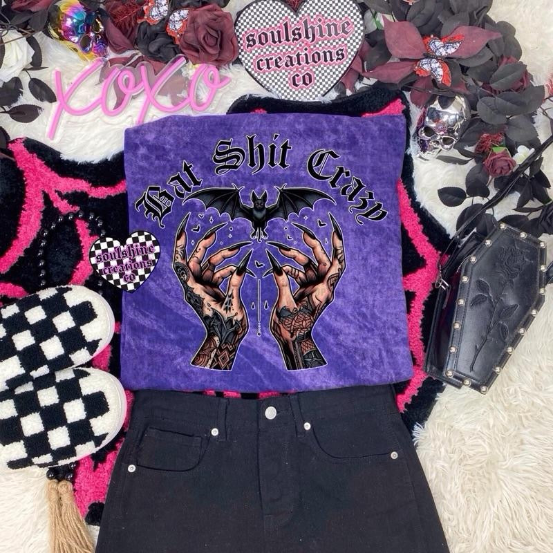 Bat Shit Crazy Vintage Mineral Wash Shirt