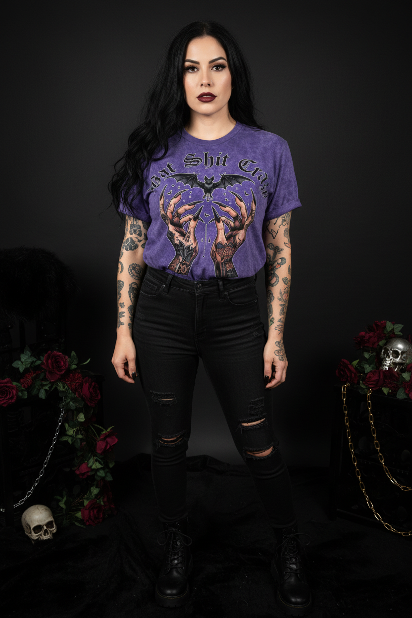 Bat Shit Crazy Vintage Mineral Wash Shirt