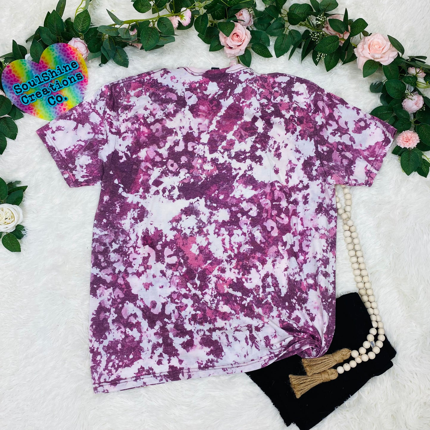 Boujee Cowgirl Acid Wash Bleached Shirt