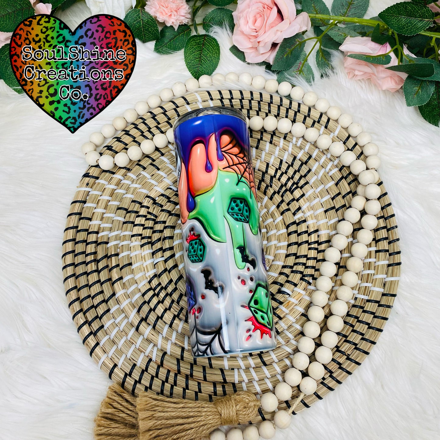 Halloween 3D Puff Tumbler