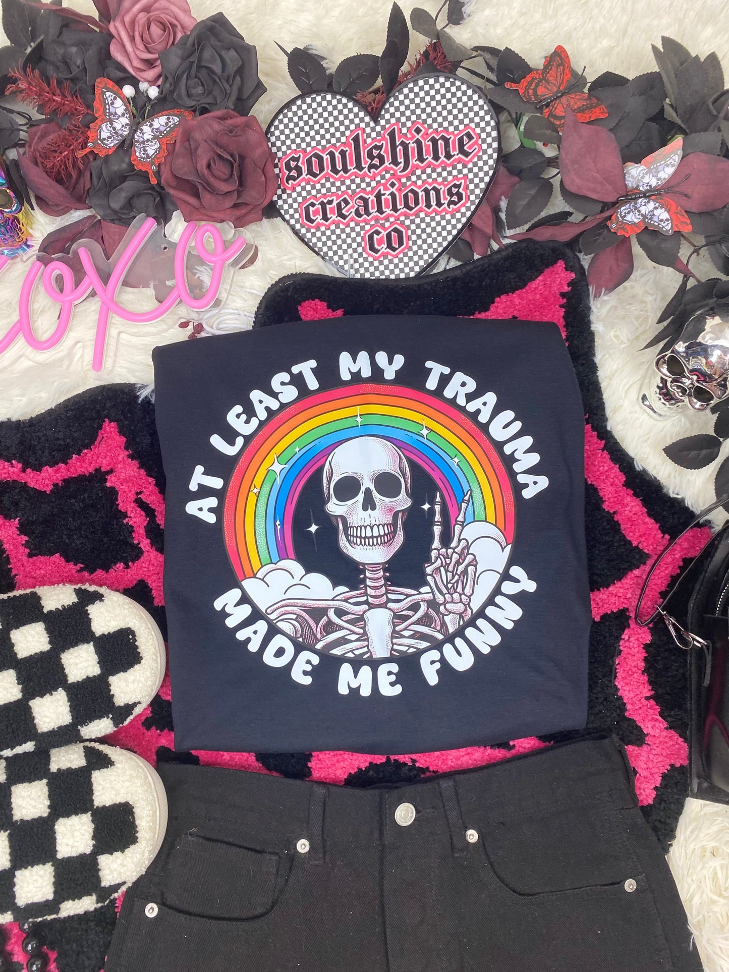 At least my trauma made me funny Snarky tee or sweater