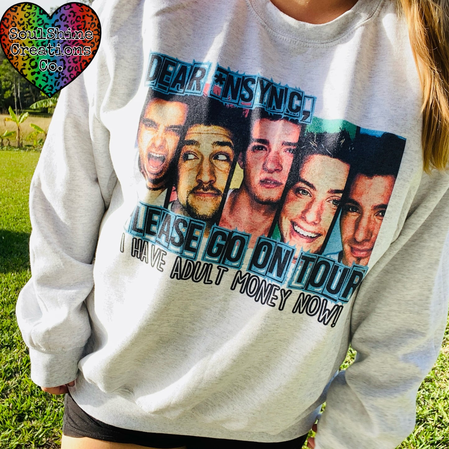 Dear NSYNC Please go on Tour I have Adult Money now Sweater