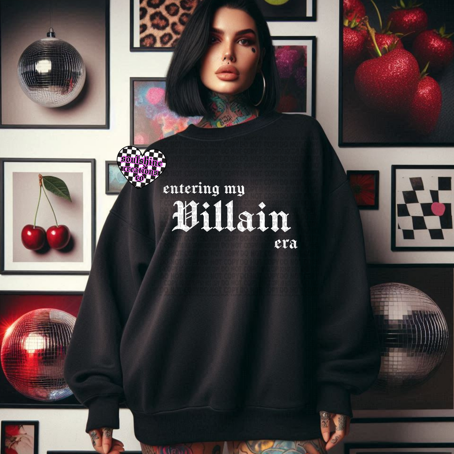 Entering My Villain Era Tee or Sweater-Edgy Alternative Bookish Gothic Vibes