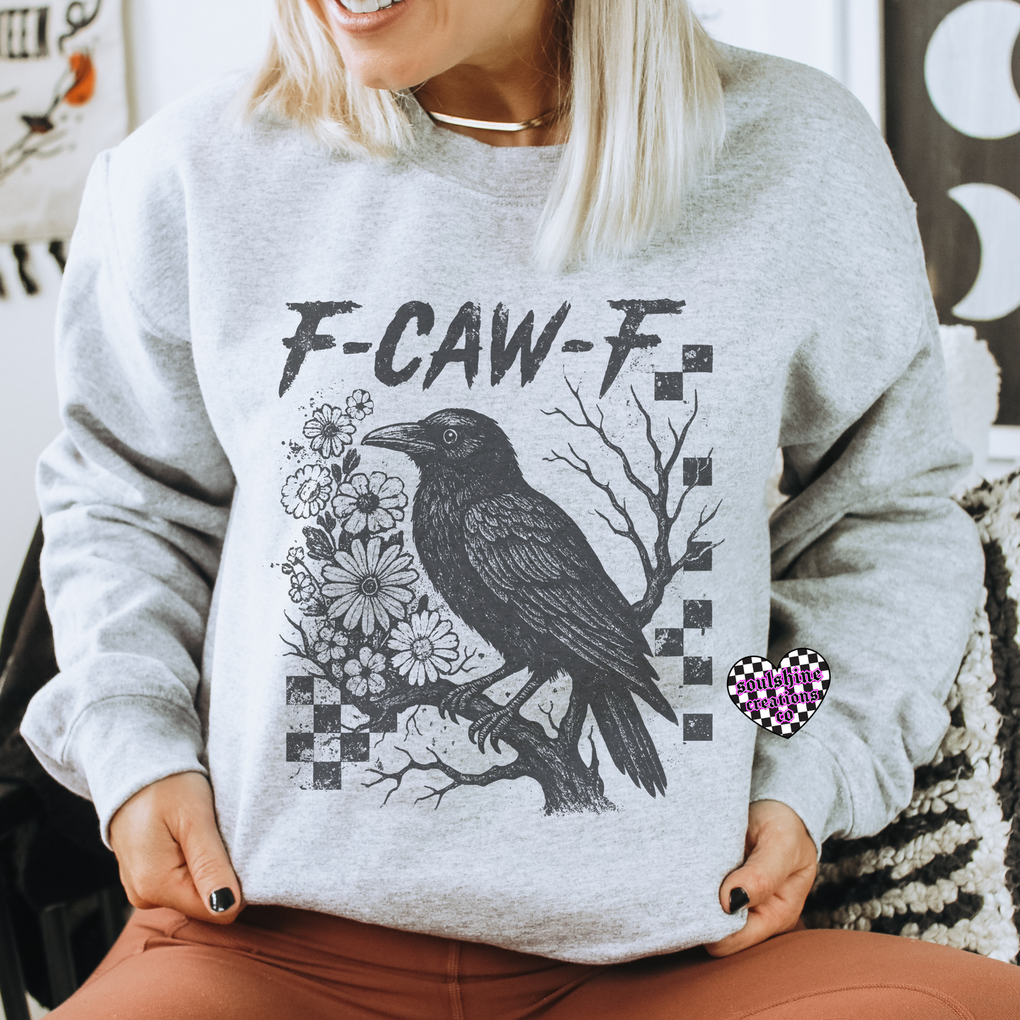 F-CAW-F Raven Tee Shirt or Sweater- Alternative Vibes
