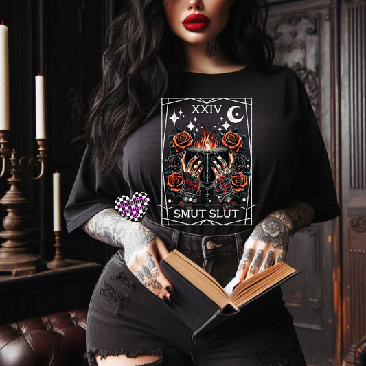 Smut Slut Tarot Tee or Sweater-Bookish-Edgy Alternative Vibes