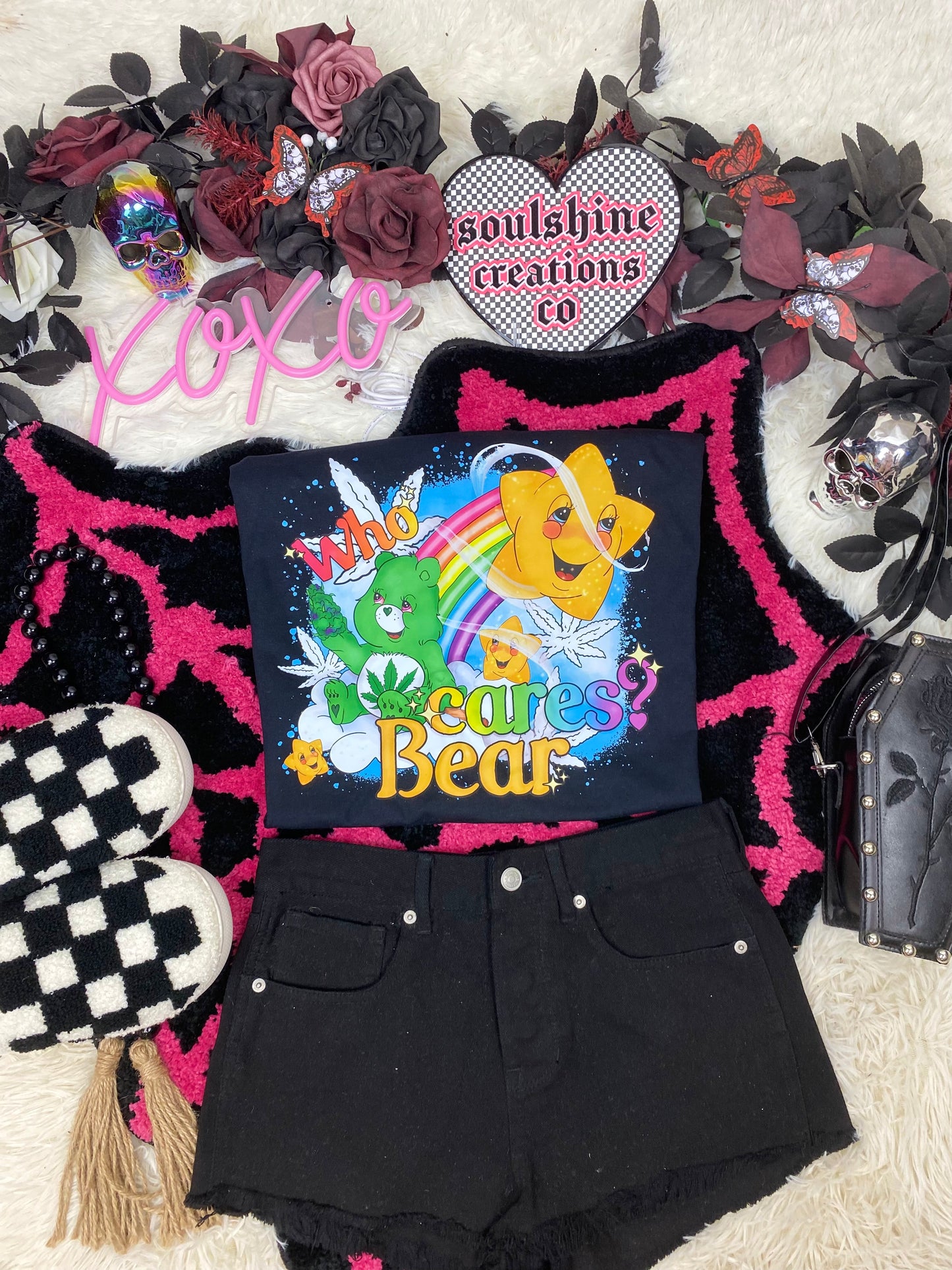 who cares misfit tee or sweater