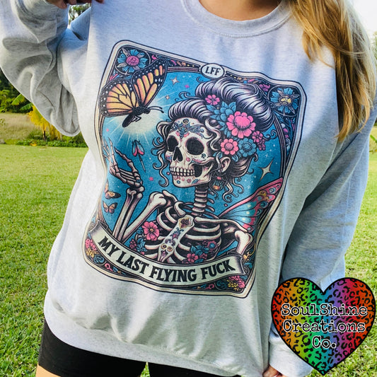 My Last Flying F*ck Tarot tee or sweater
