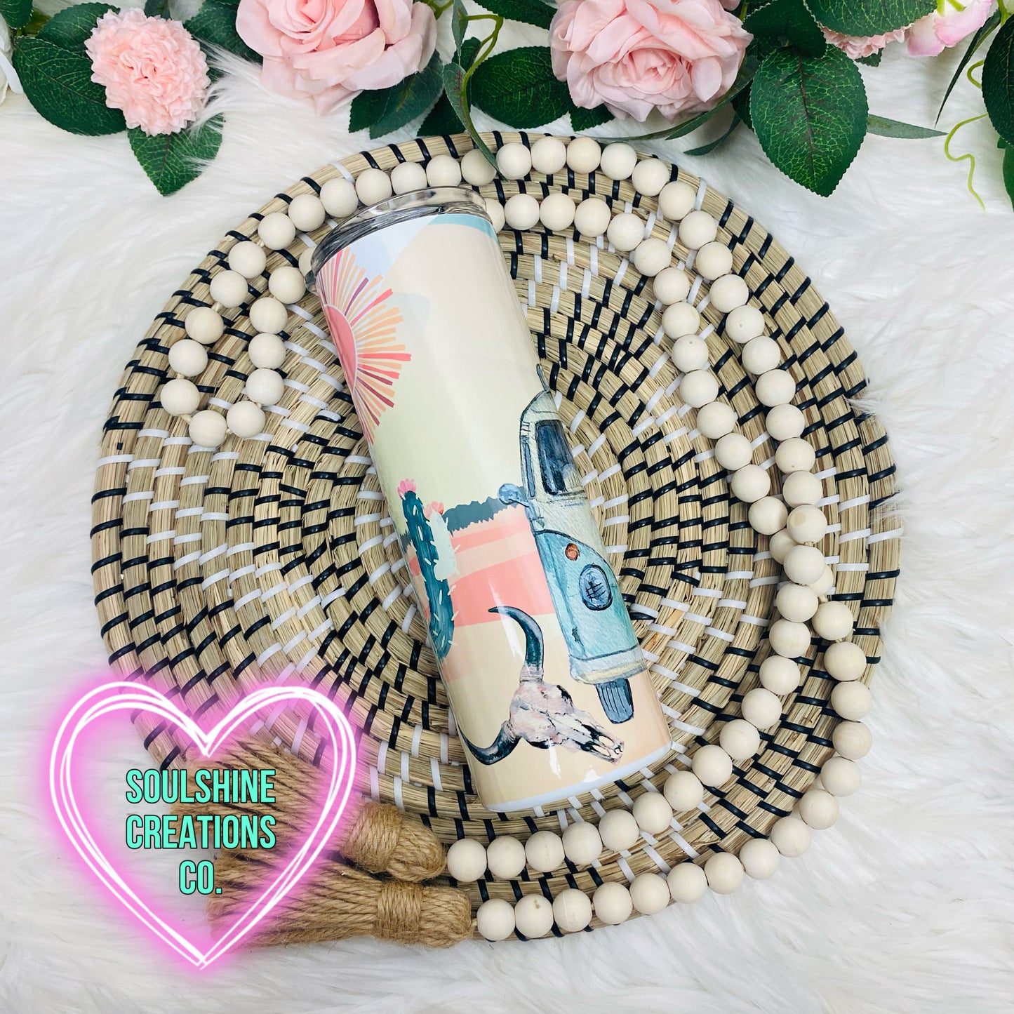 Bohemian Wanderer Retro Tumbler