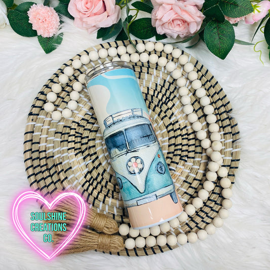 Bohemian Wanderer Retro Tumbler