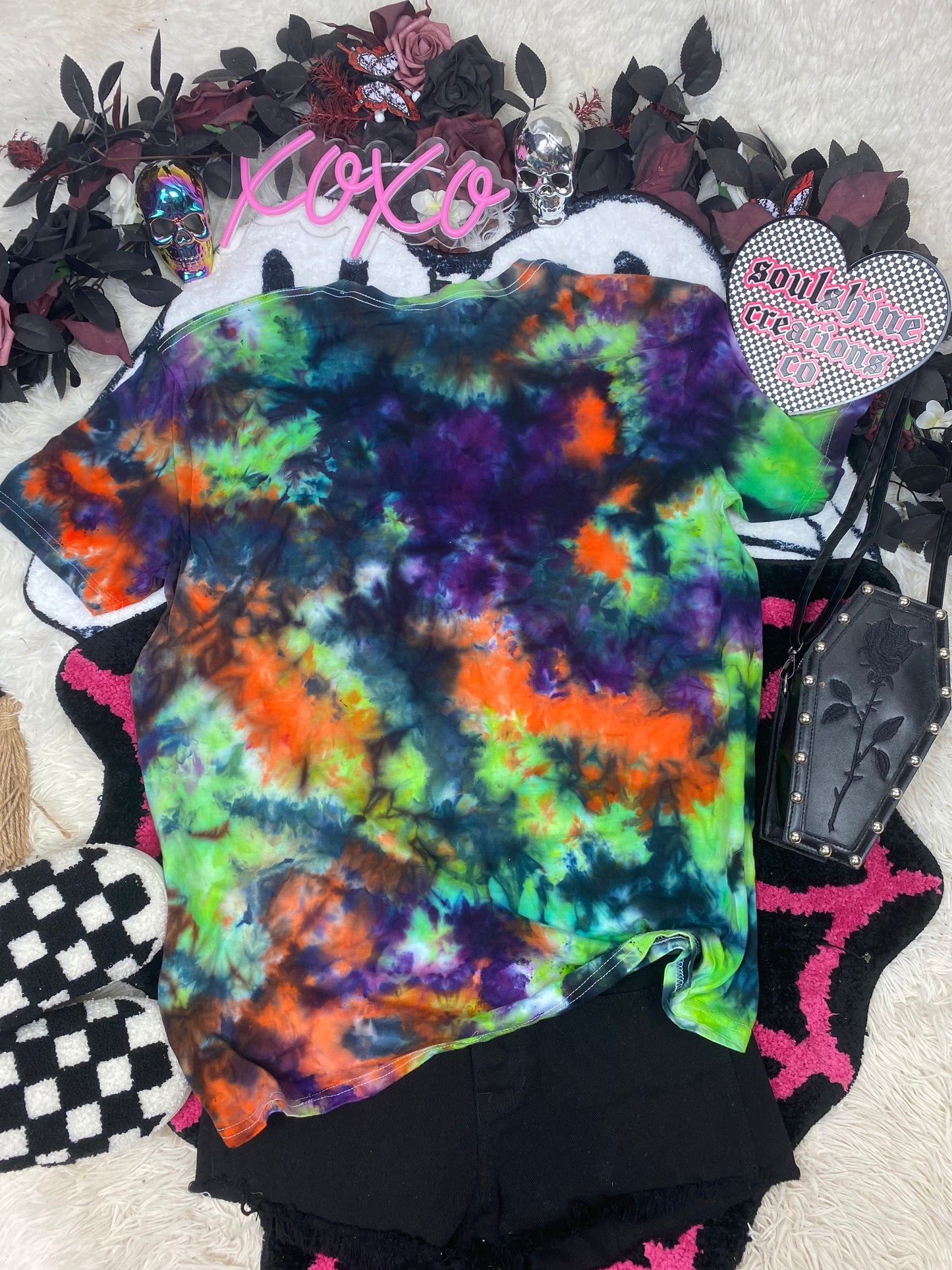 Halloween Scrunch Ice Tie Dye Shirt