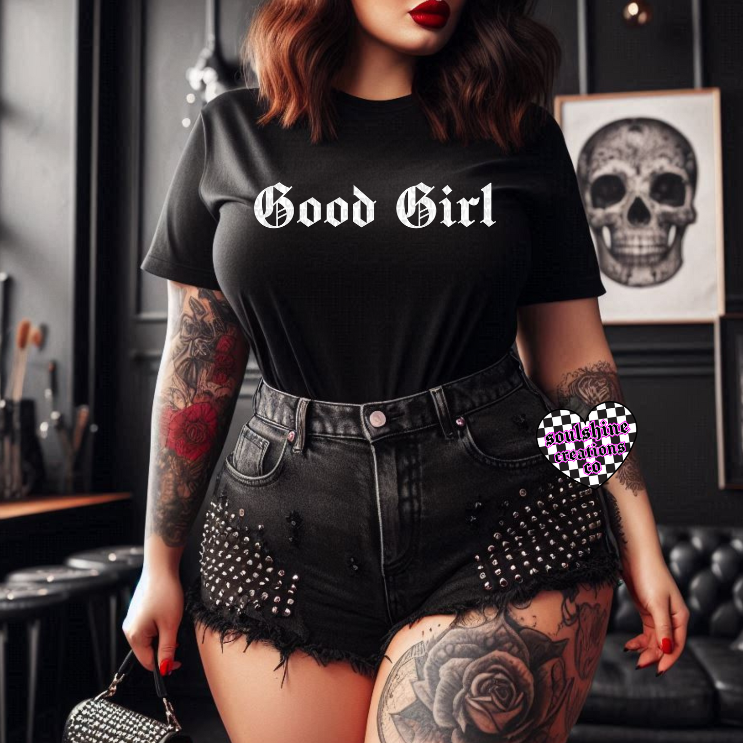 Good Girl Tee or Sweater-Bookish-Edgy Alternative Vibes