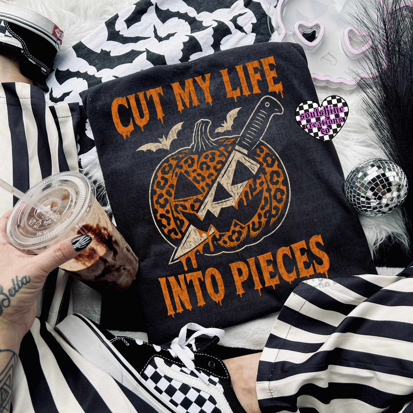 Cut My Life Into Pieces Tee or Sweater Edgy Alternative Pumpkin Halloween Vibes