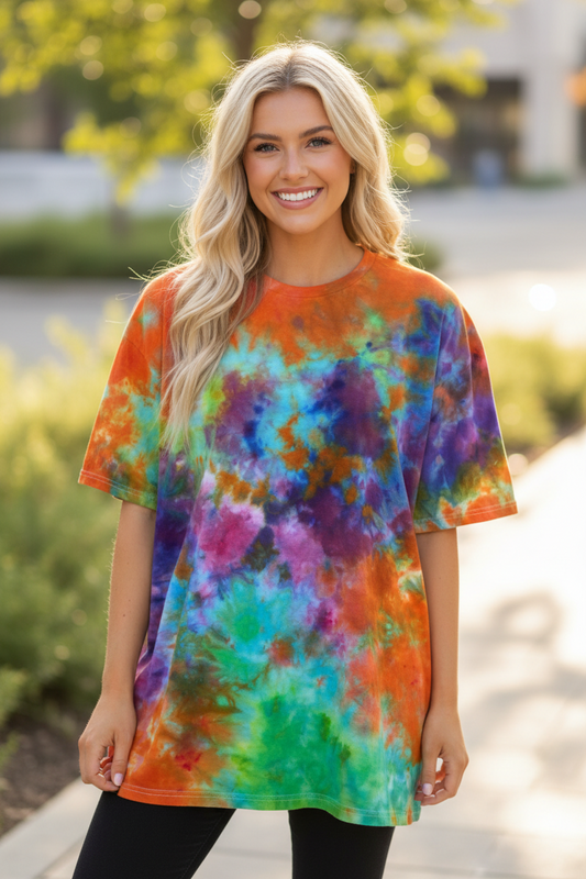 90’s Vibes Ice Dye Tie Dye Shirt
