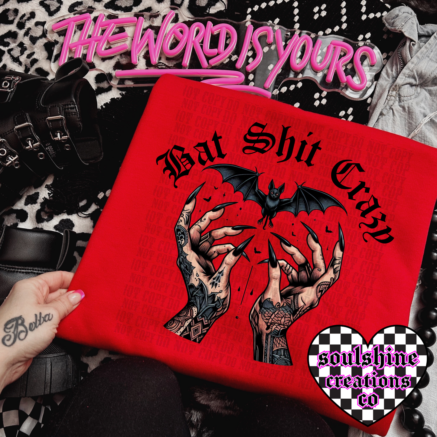 Bat Shit Crazy Tee or Sweater