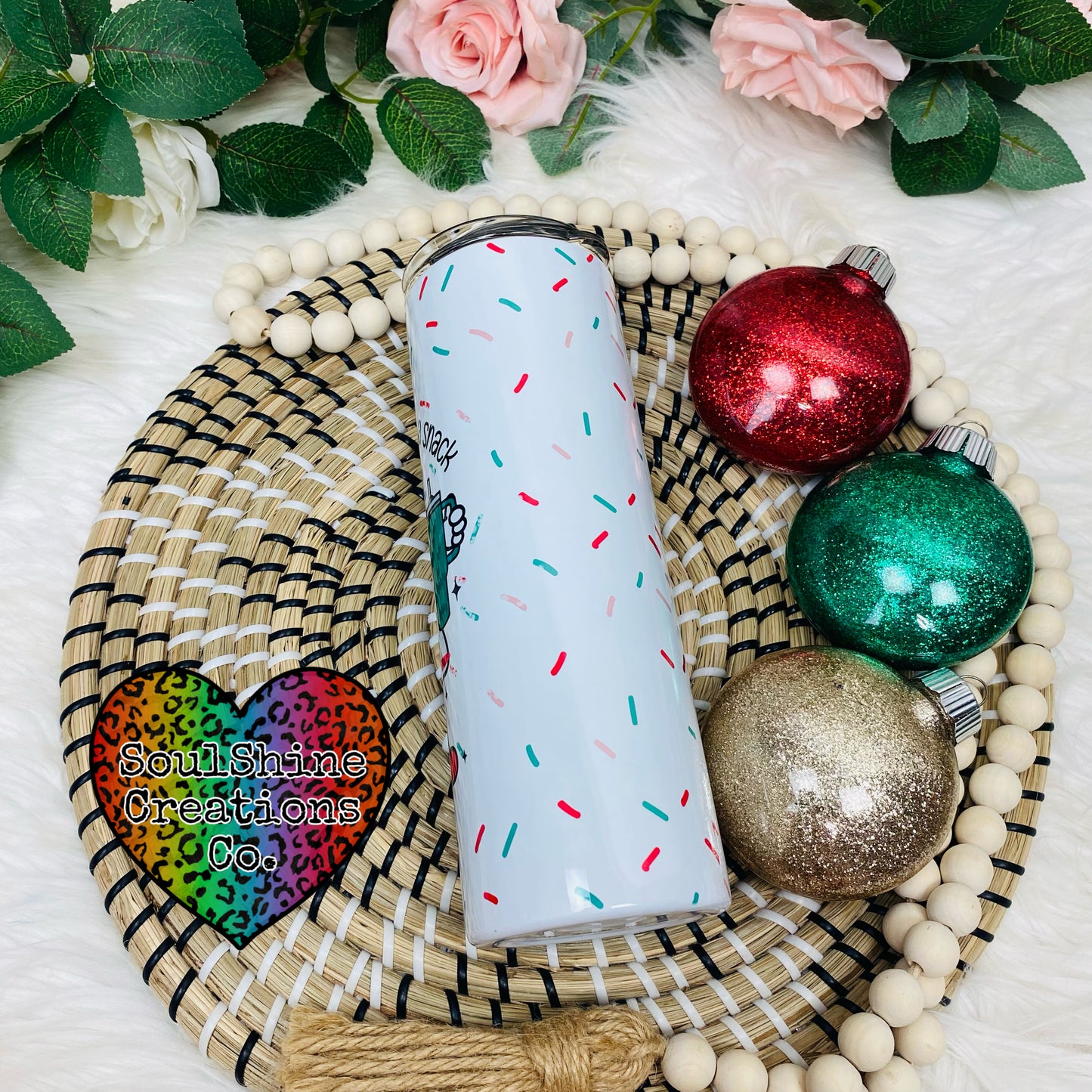 Out here lookin’ like a Snack Christmas Tumbler