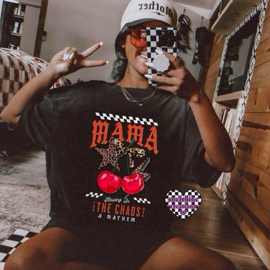 Mama Thriving in the Chaos & Mayhem tee or sweater-Yallternative- Edgy Alternative Vibes