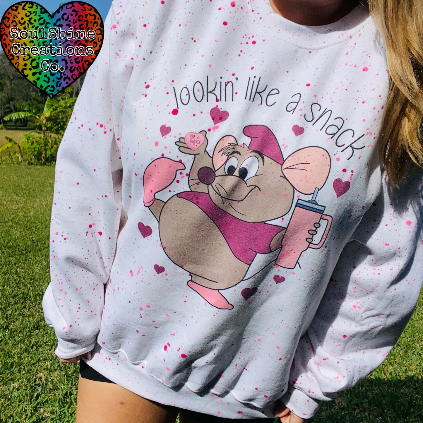 Lookin Like a Snack Splatter Sweater