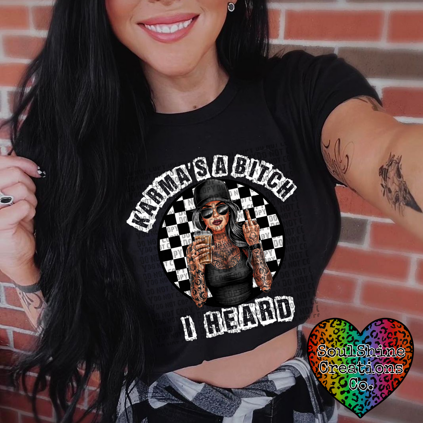 Karma’s a Bitch I Heard Digital Design  PNG