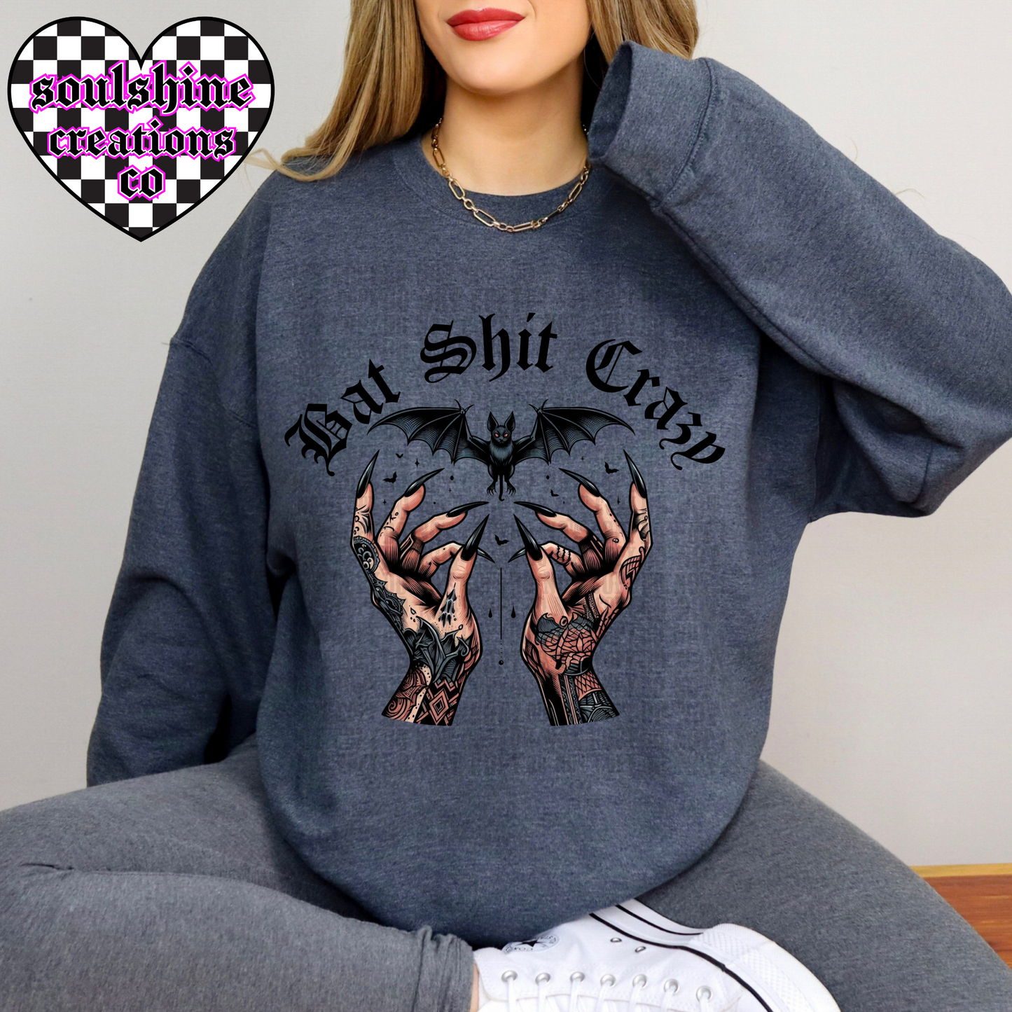 Bat Shit Crazy Tee or Sweater