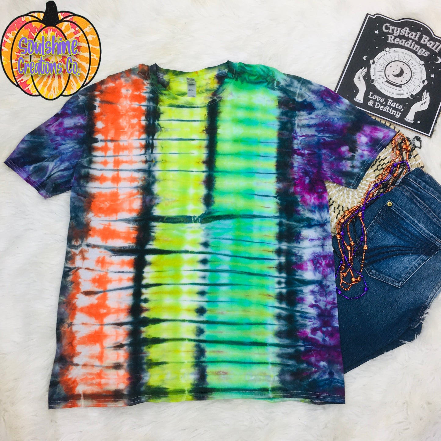 Halloween Split Ice Tie Dye Shirt