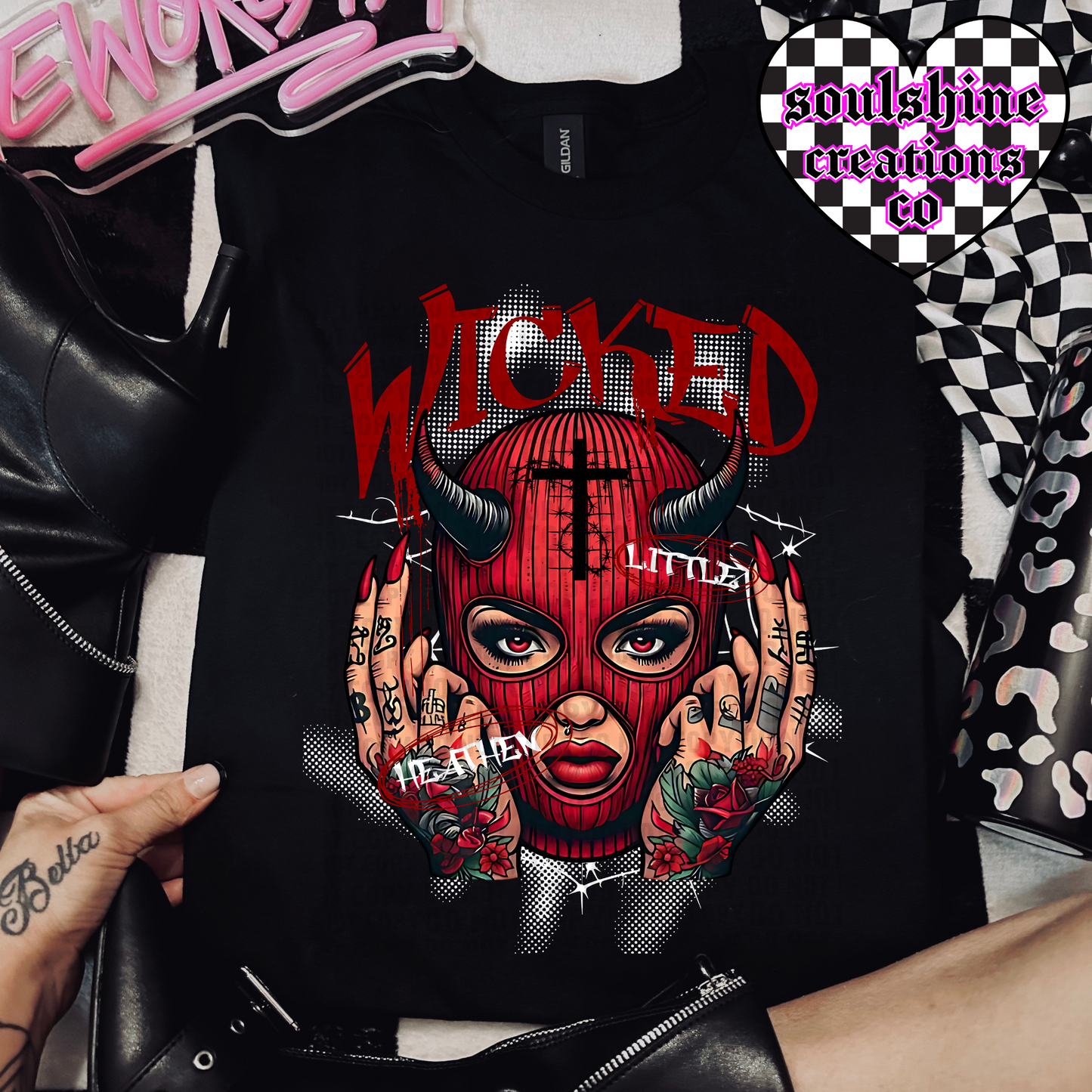 Wicked Little Heathen tee or sweater-Edgy Alt Vibes-Snarky