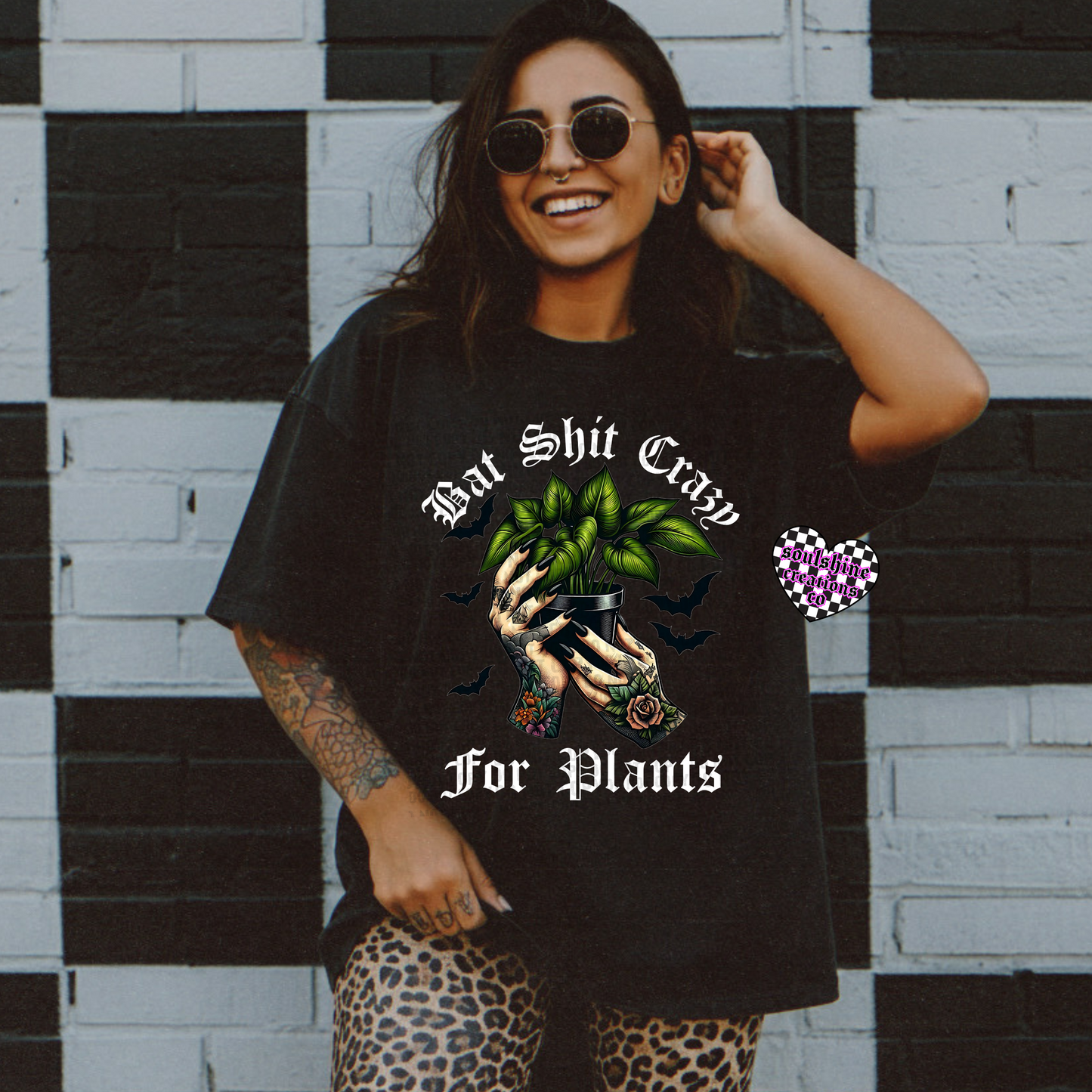 Bat Shit Crazy for Plants tee or sweater-Edgy Alternative Vibes