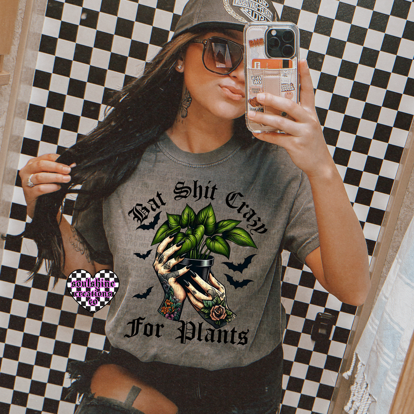 Bat Shit Crazy for Plants tee or sweater-Edgy Alternative Vibes