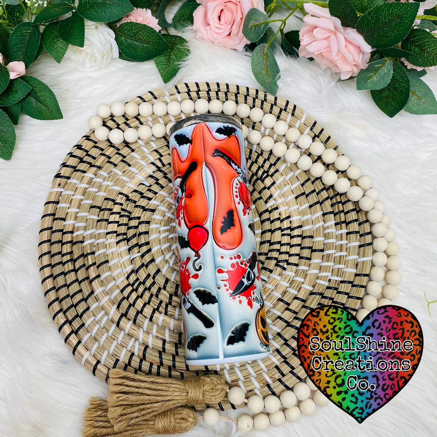 Retro Horror 3D Puff Tumbler