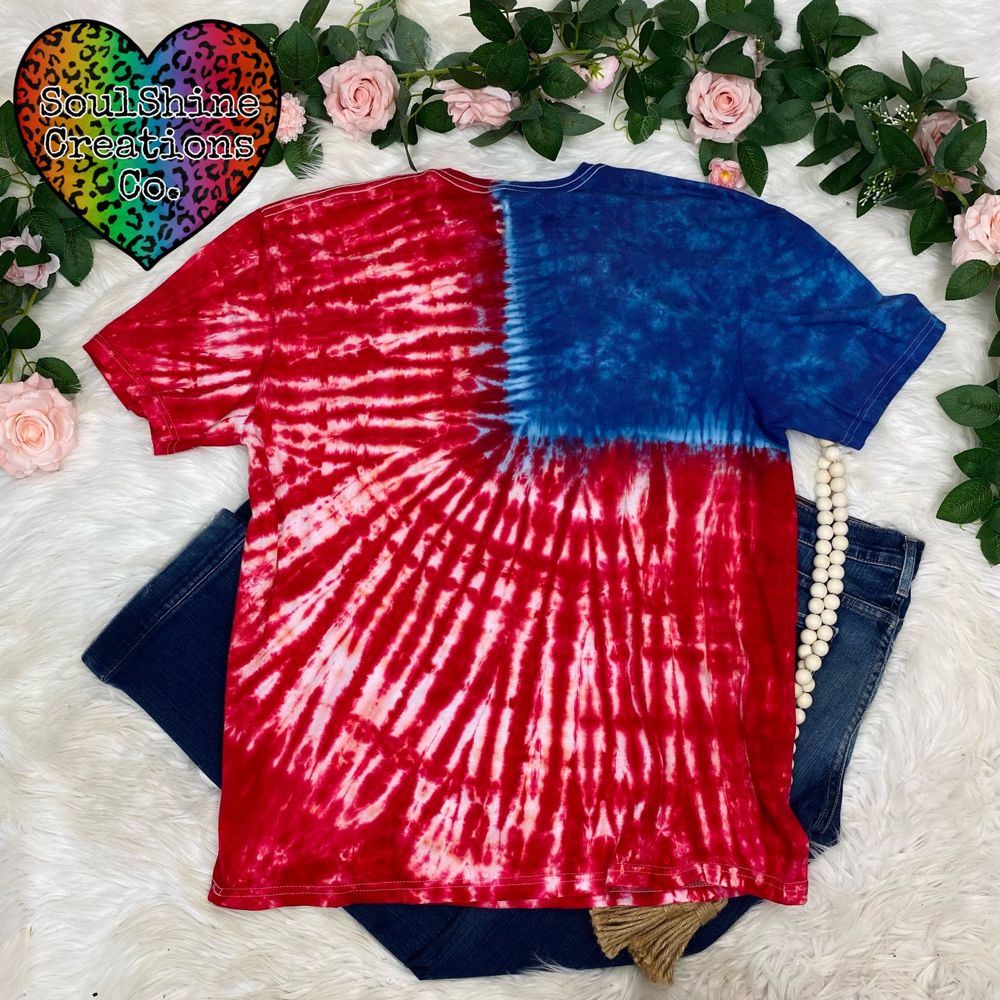 Independence Day Red White Blue Tie Dye Shirt