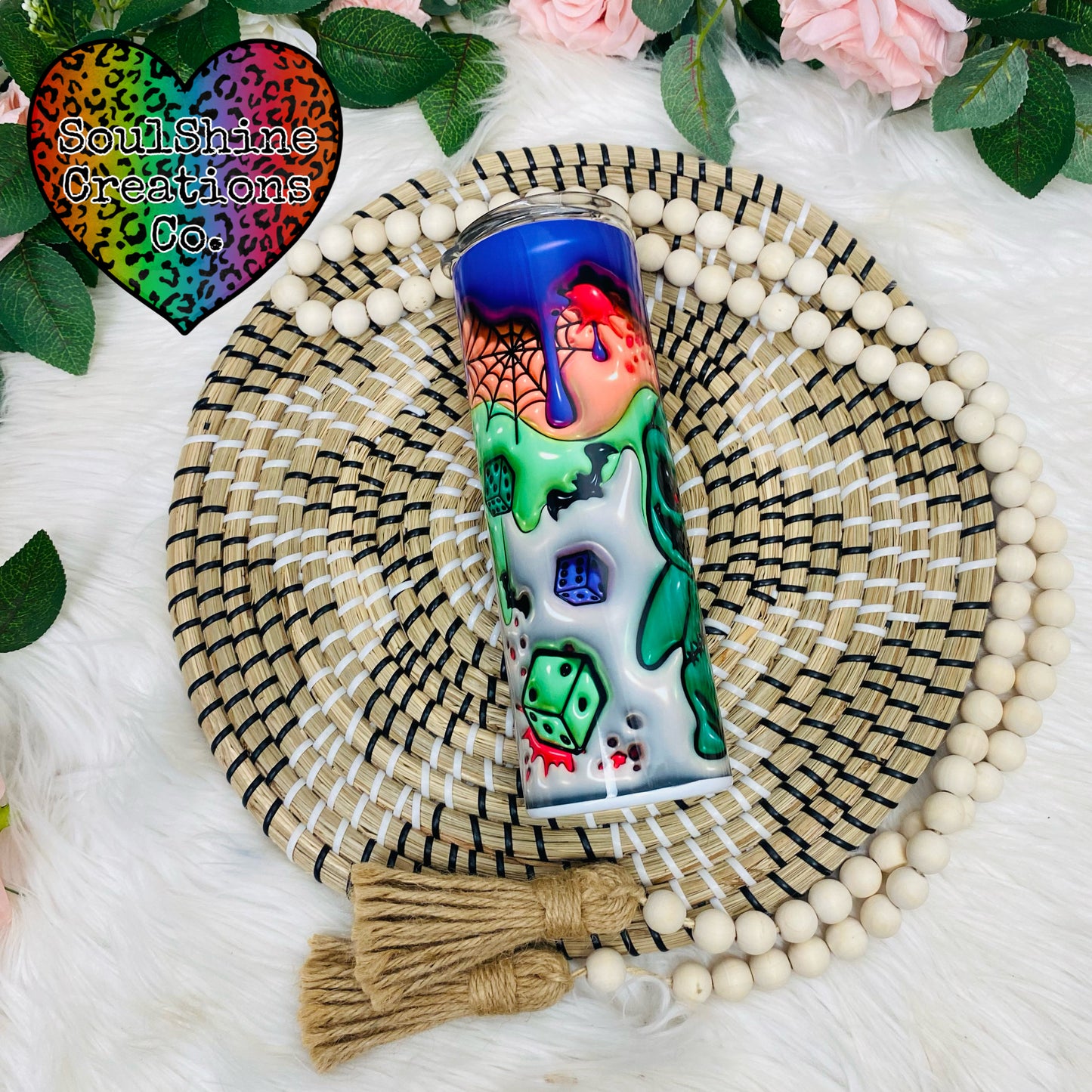 Halloween 3D Puff Tumbler