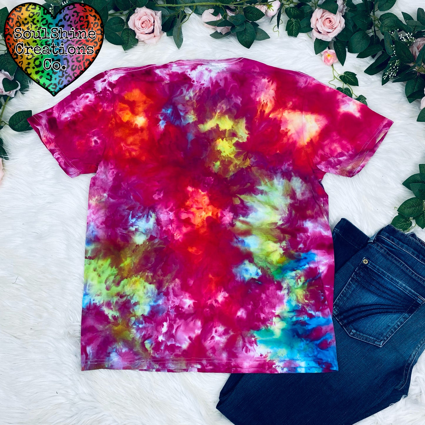 Manic Ice Dye Shirt Size Large
