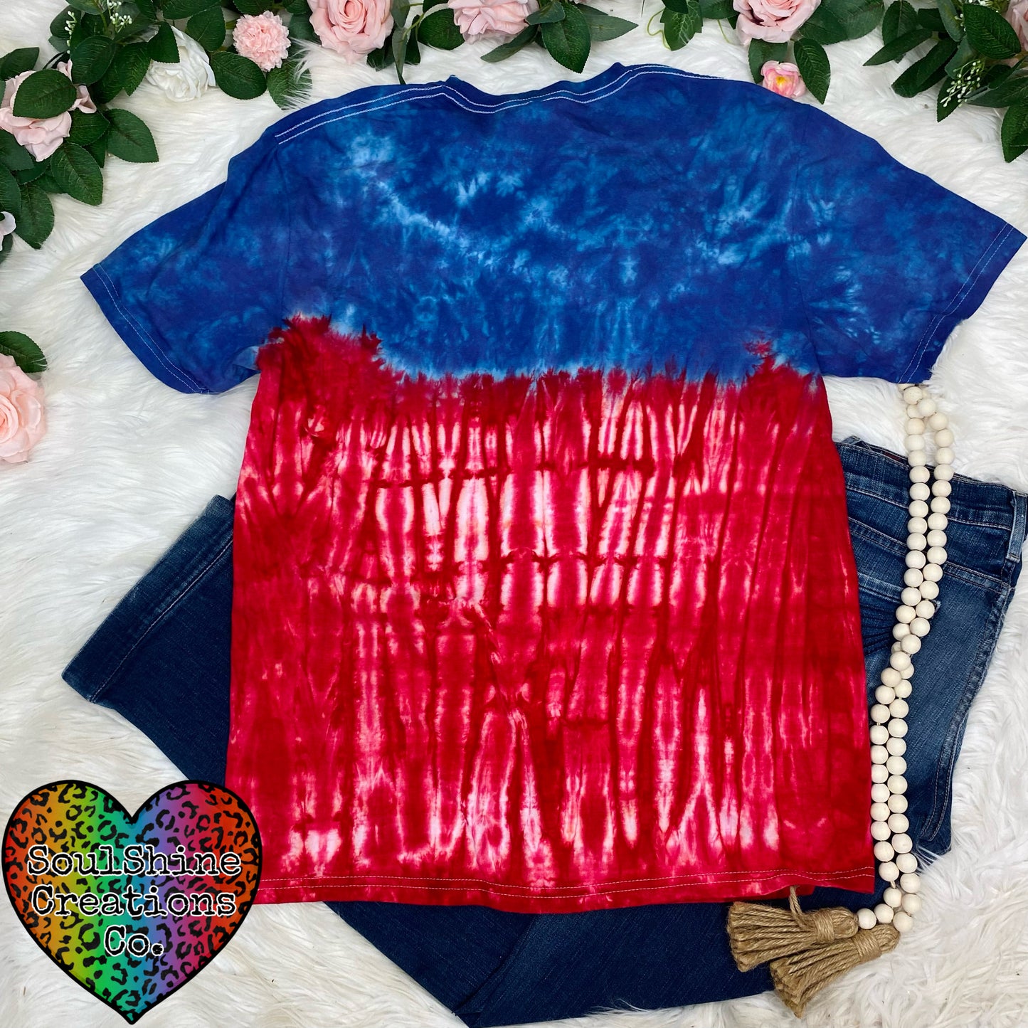Mr. Red White & Blue Tie Dye Shirt
