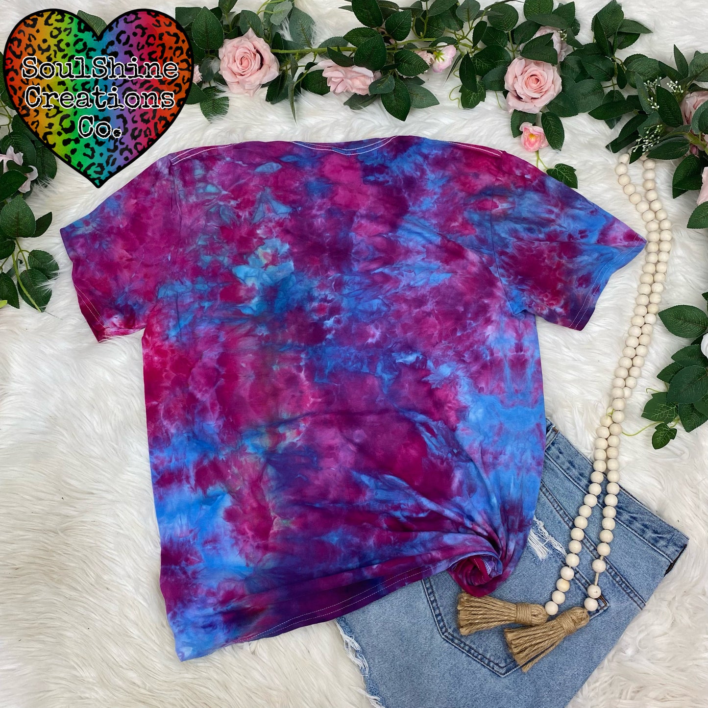 Choose Happy Blue Razz Ice Tie Dye Shirt