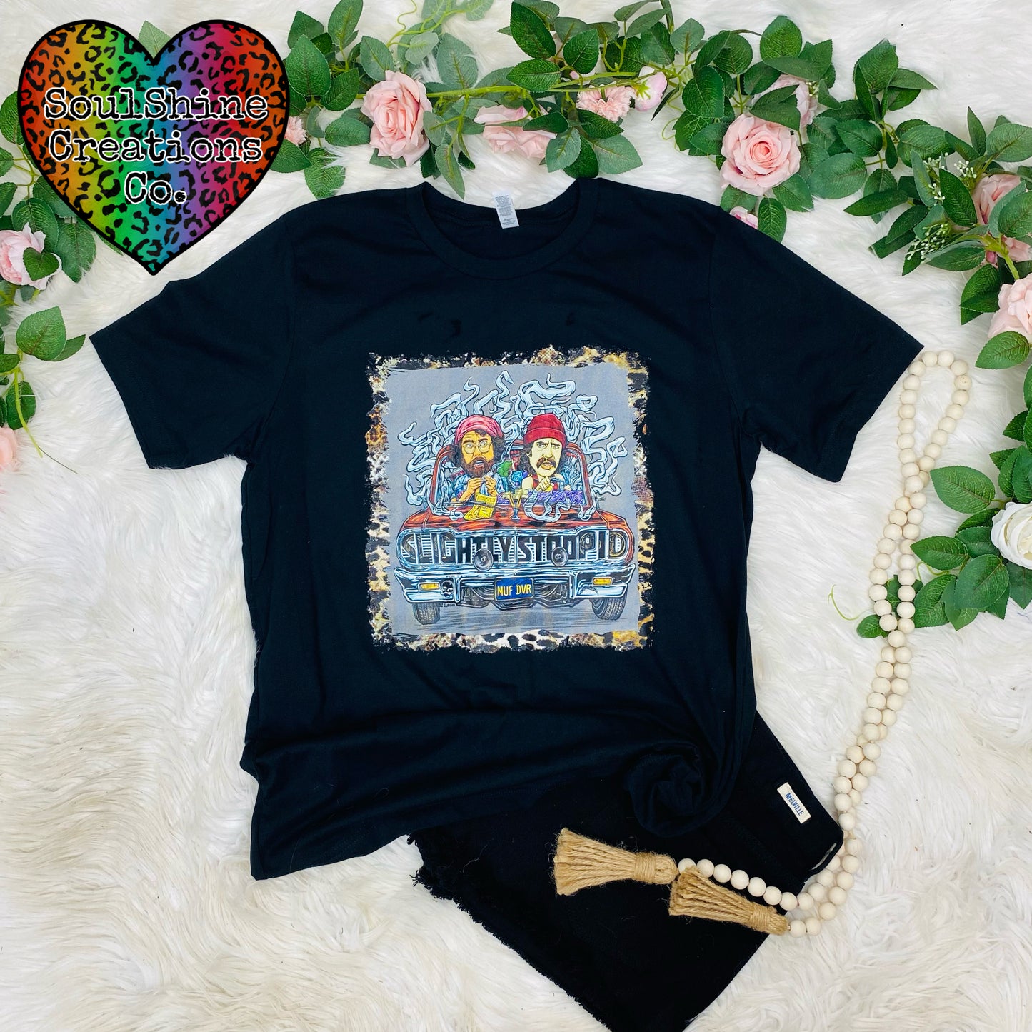 Cheech & Chong Leopard Print Shirt