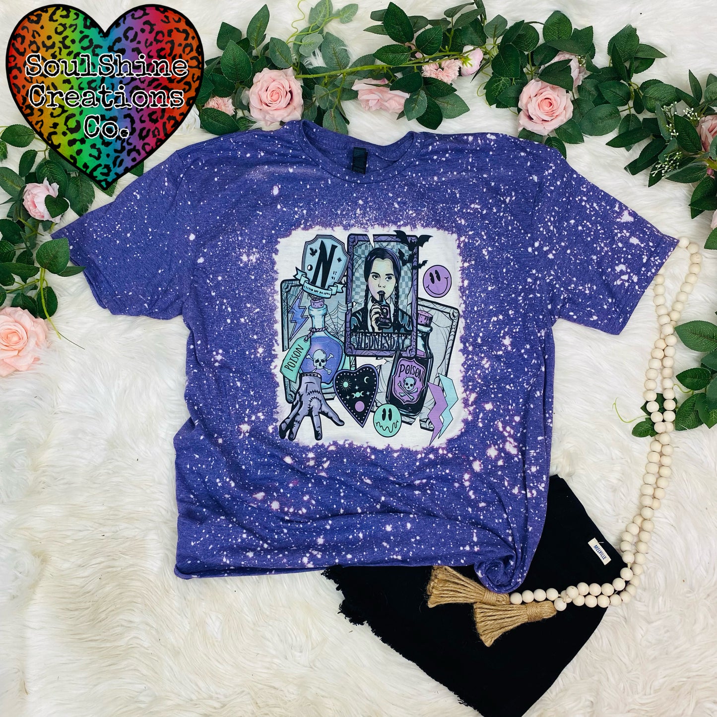 Poison Halloween Bleached Shirt