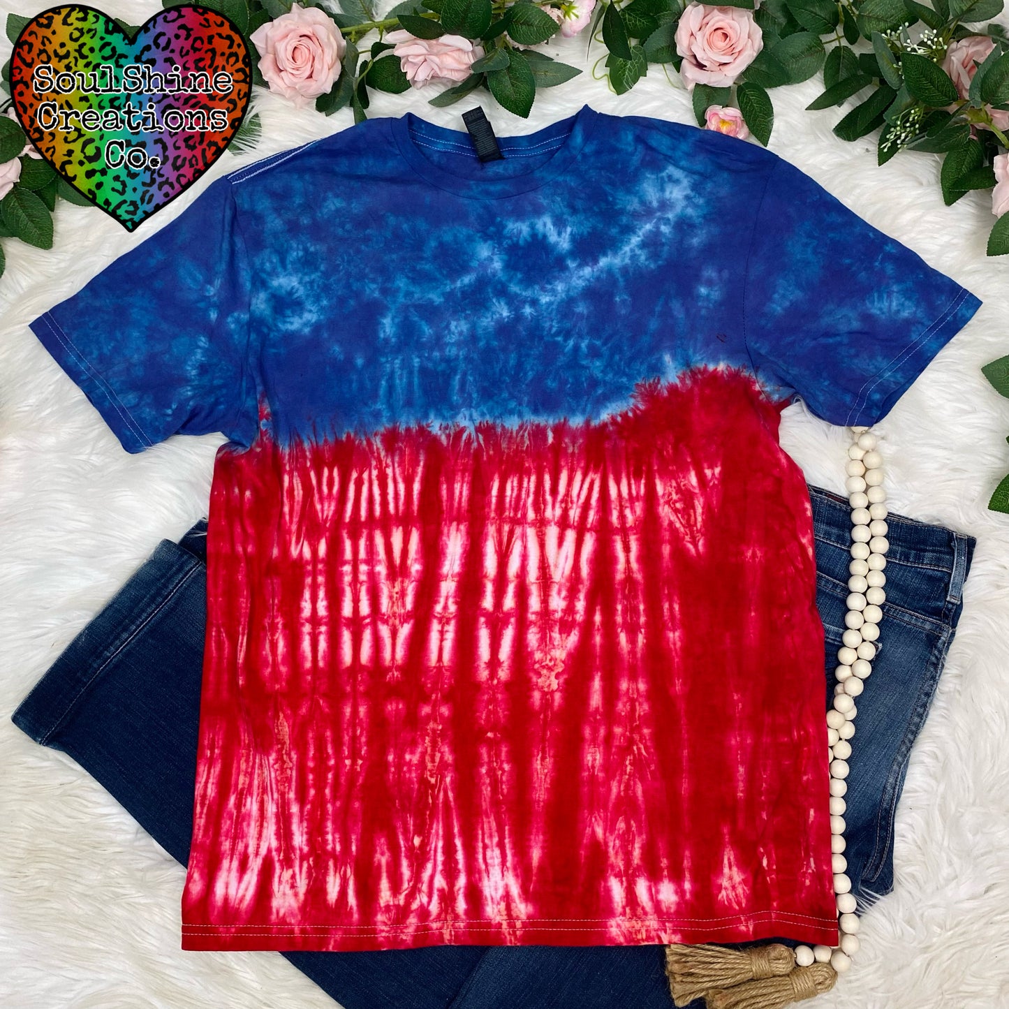 Mr. Red White & Blue Tie Dye Shirt
