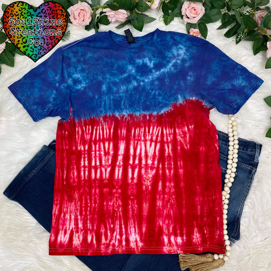 Mr. Red White & Blue Tie Dye Shirt