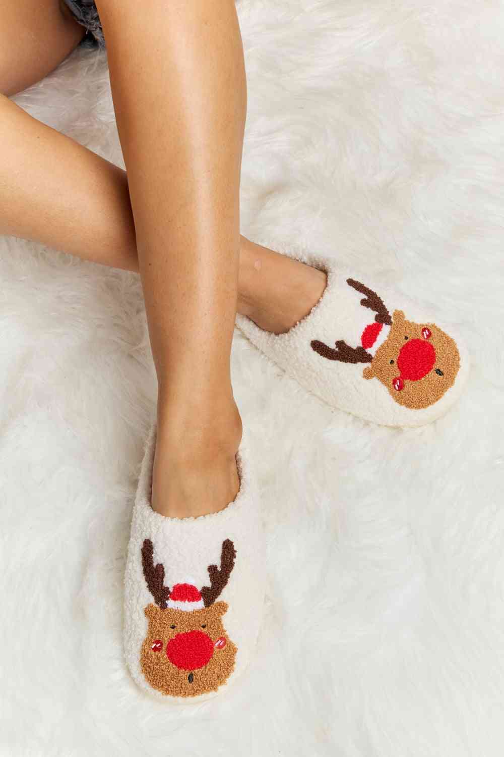 Melody Rudolph Plush Slide Slippers