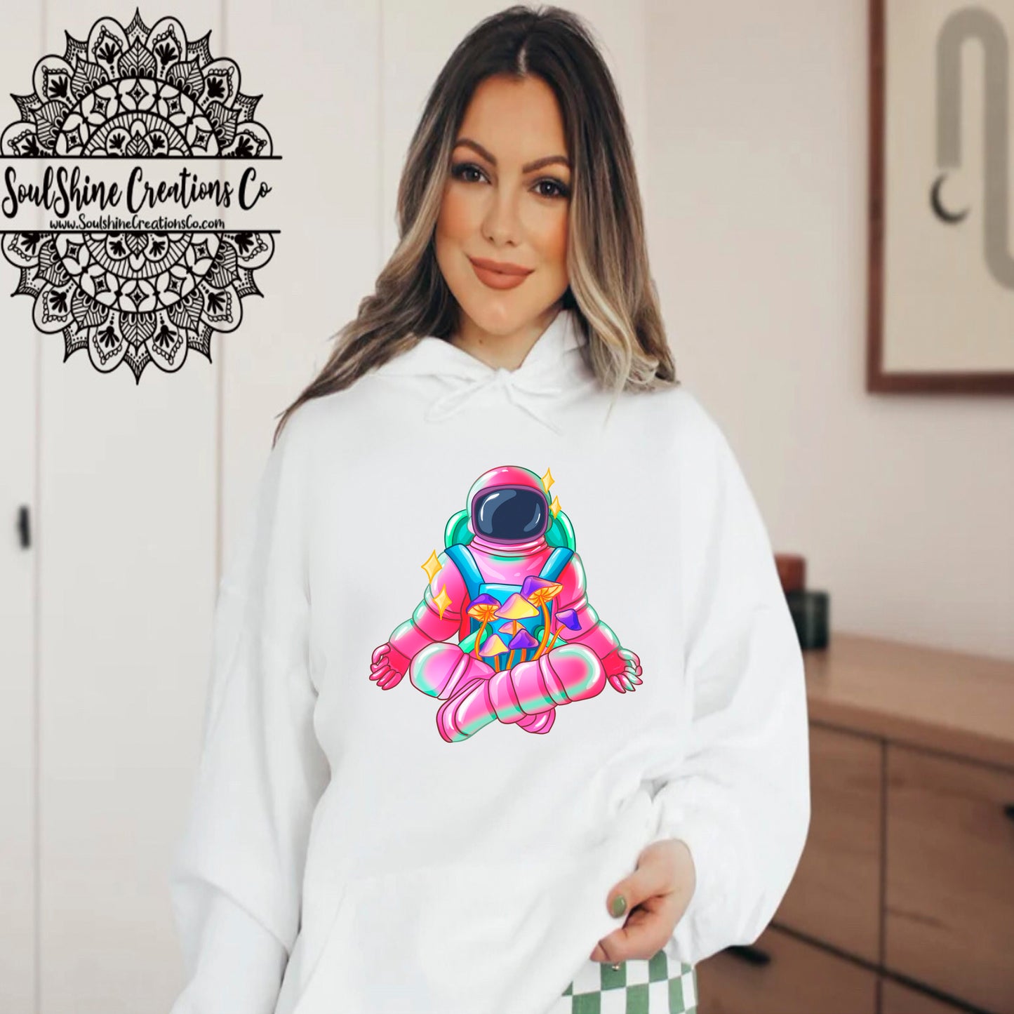 Astronaut Mushroom Meditation Sweater