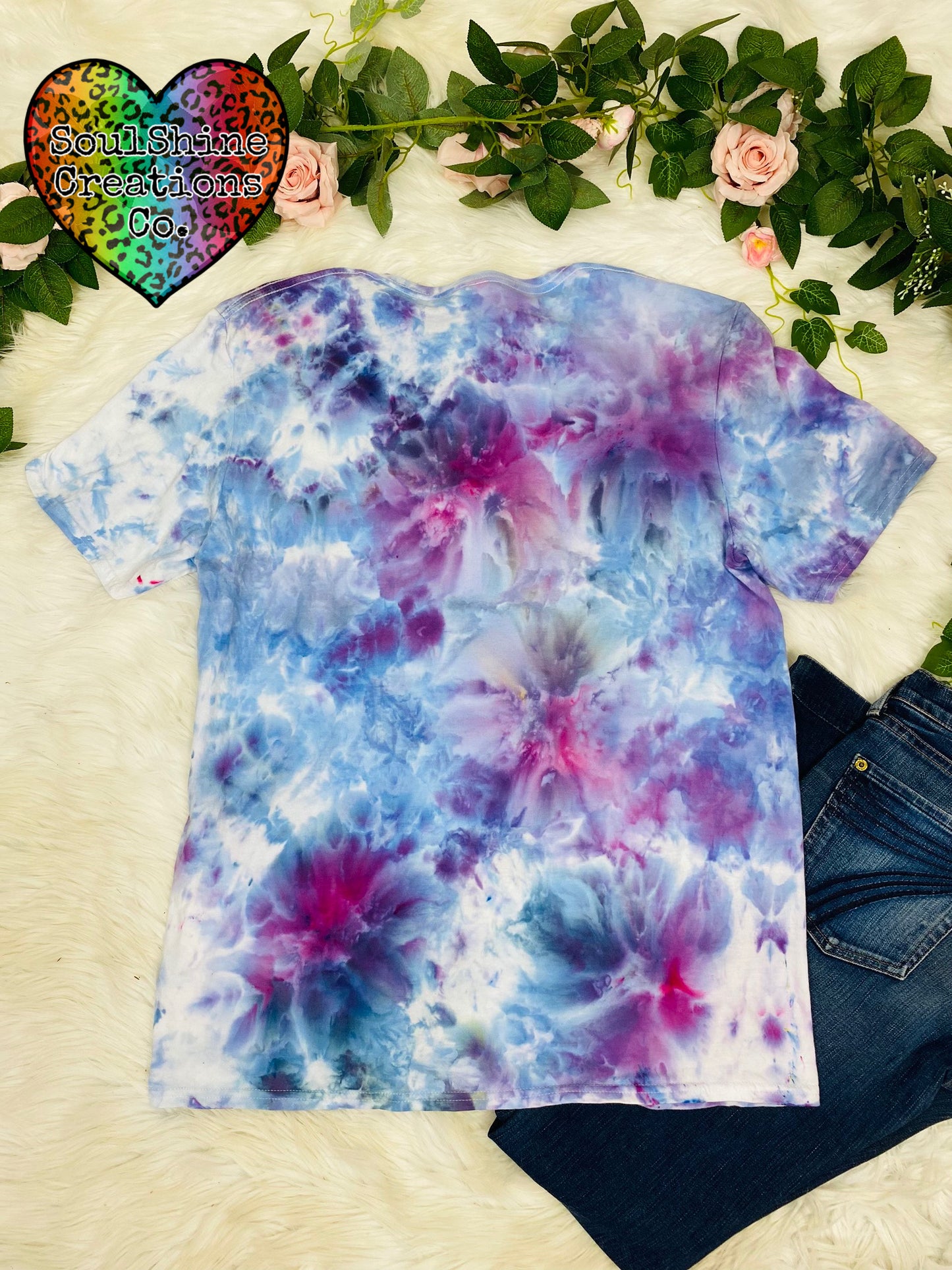 Cherry Blossoms Ice Dye Shirt
