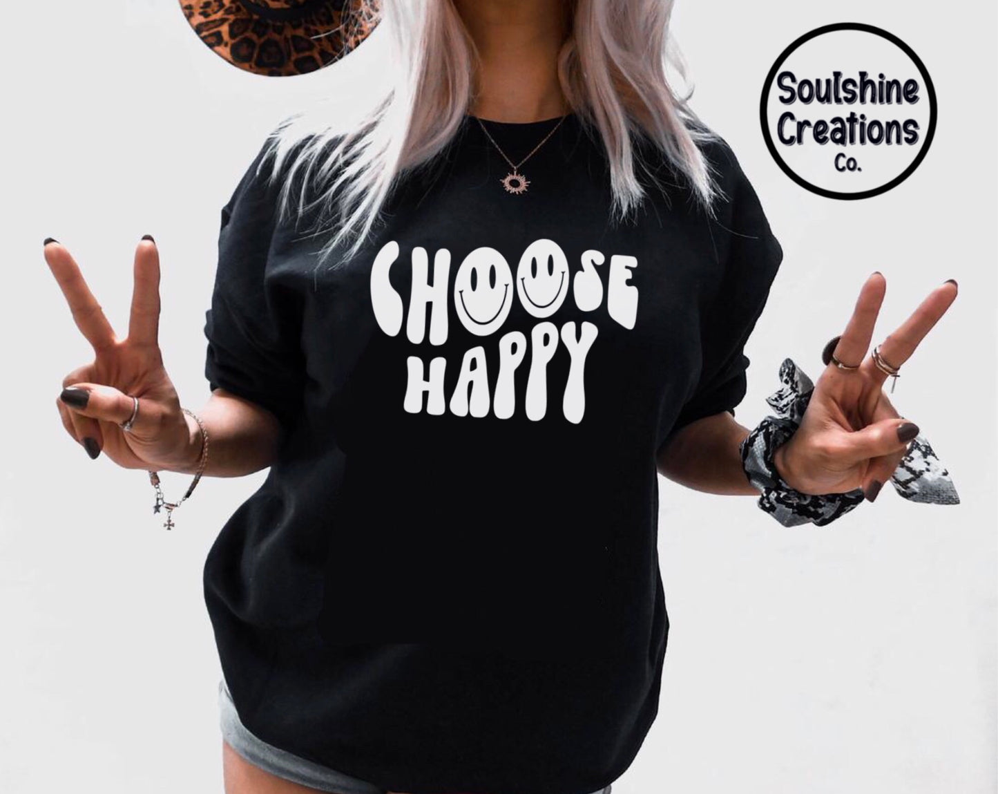 Choose Happy RTS Screen Print Transfer